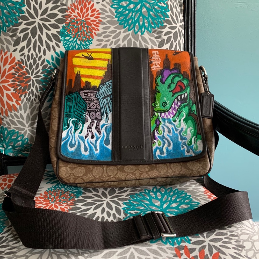 Custom Coach Messenger Bag
